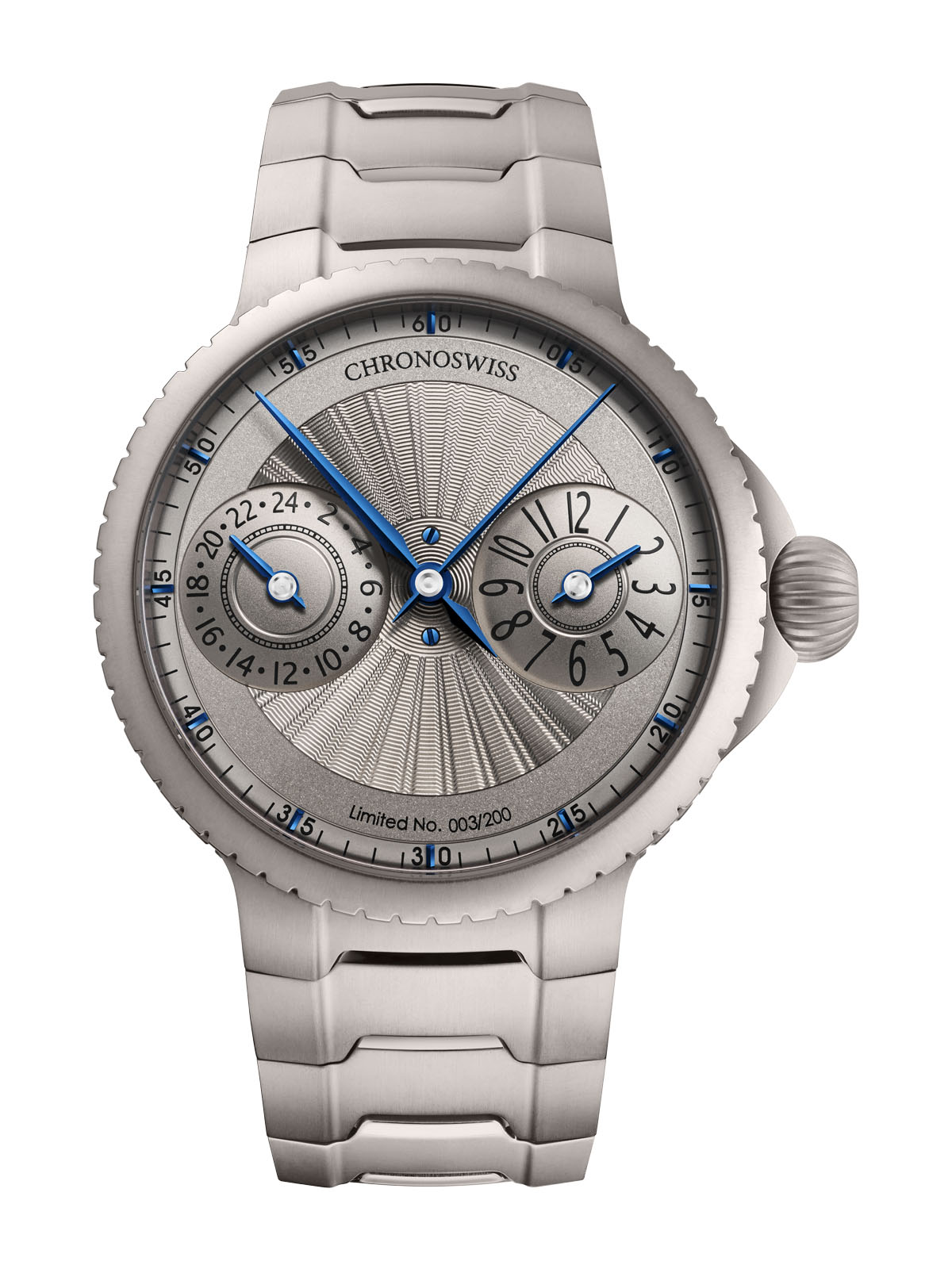 Pulse GMT Silver Guilloche 41 - Chronoswiss