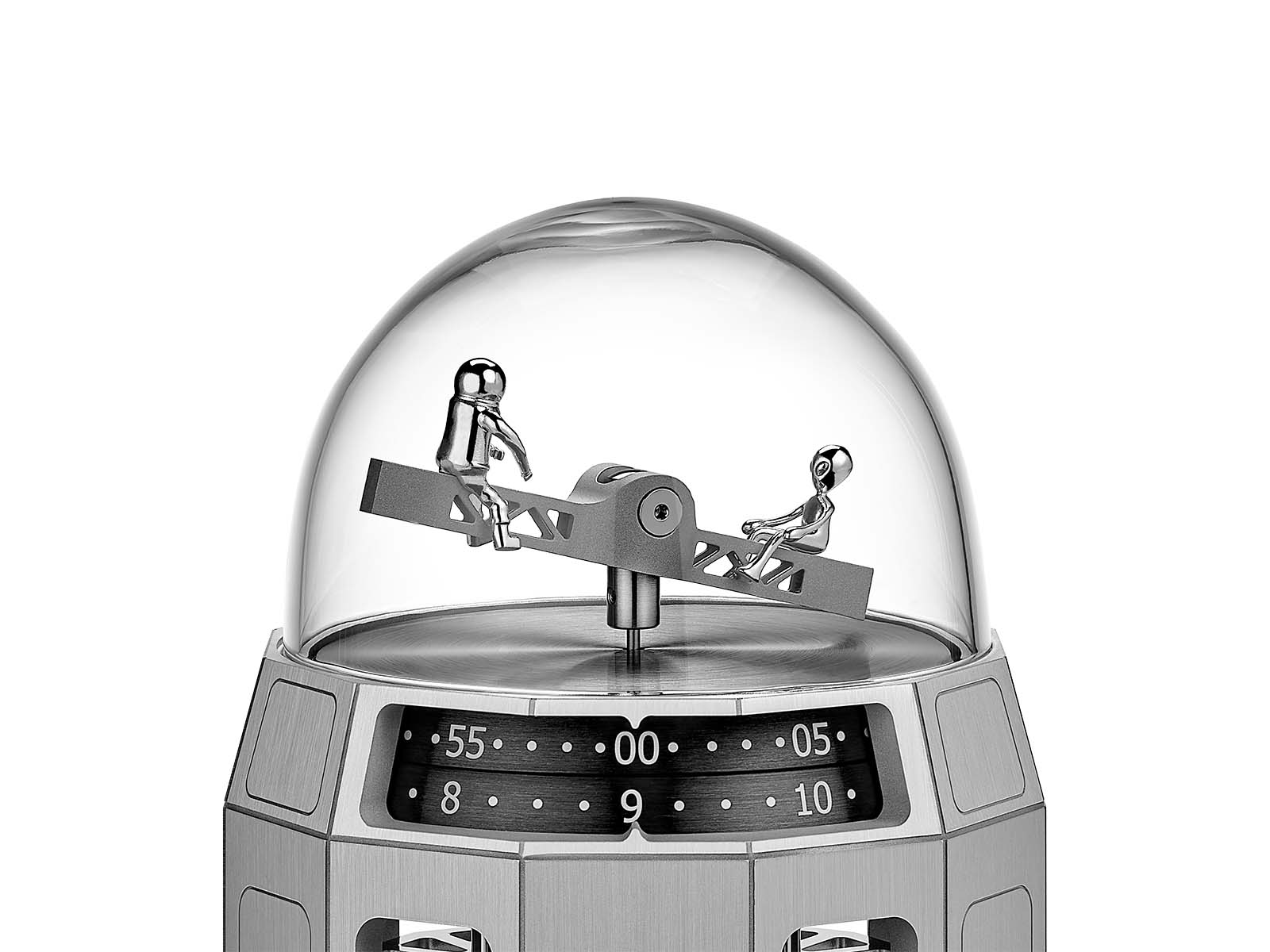 Space Clock - Human to Alien Limited Edition - L'Epee Detailansicht
