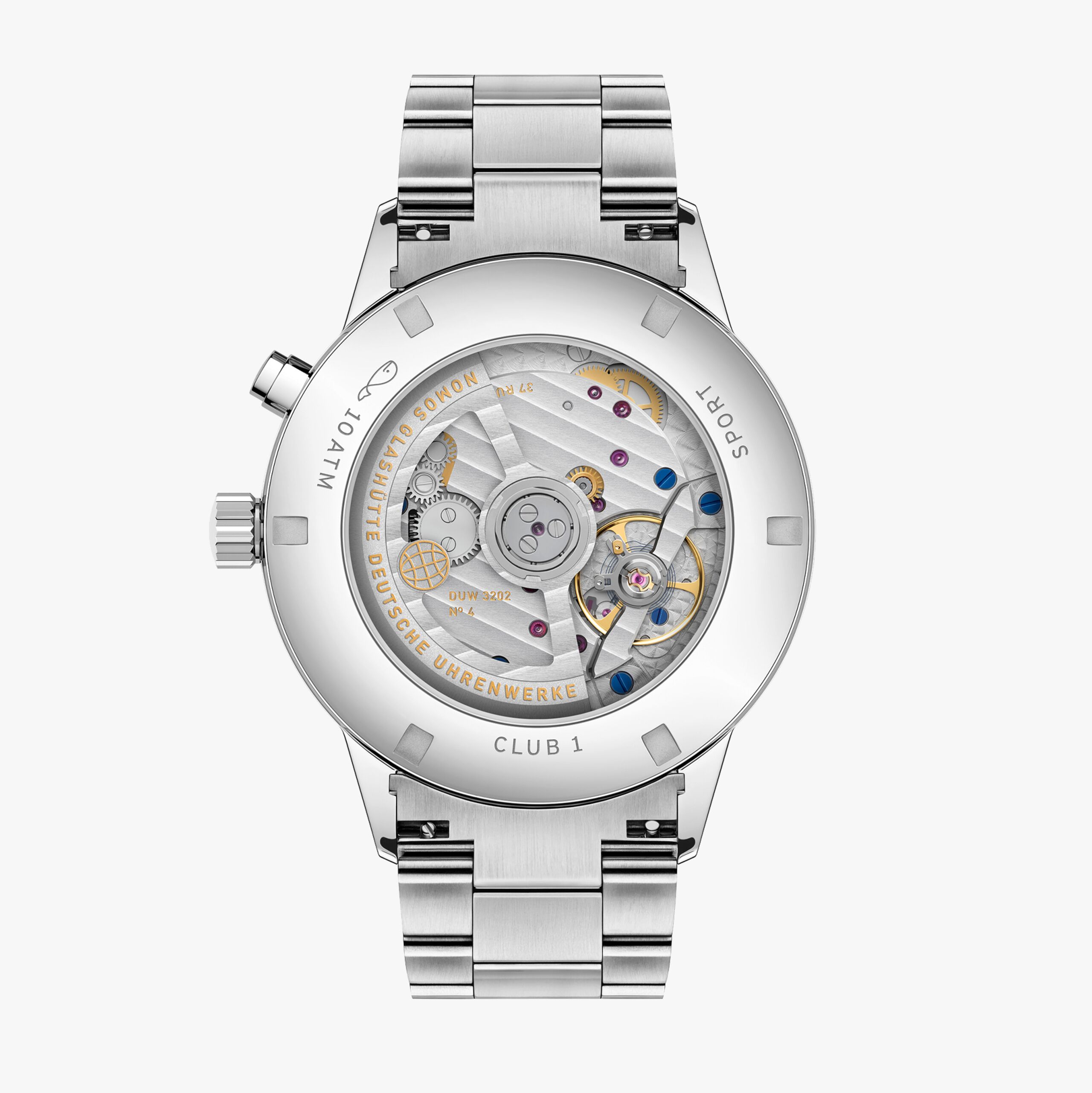 Club Sport neomatik Weltzeit 40 - Nomos Glashütte Detailansicht