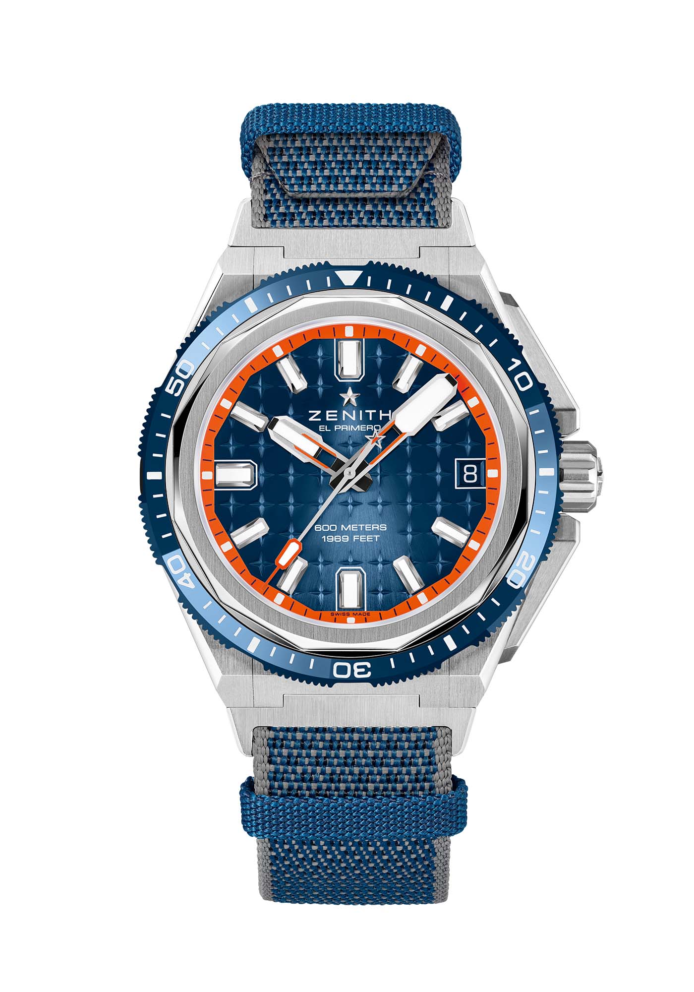 Defy Extreme Diver 43 blau - Zenith Detailansicht